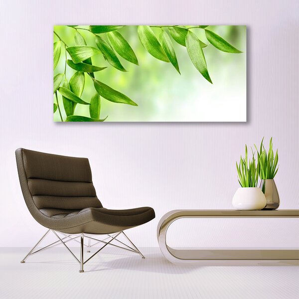 Tablou pe panza canvas Frunze verde florale