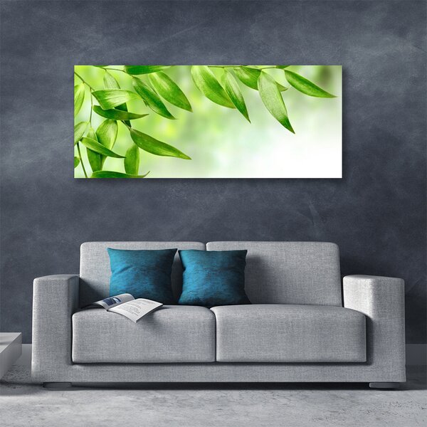 Tablou pe panza canvas Frunze verde florale
