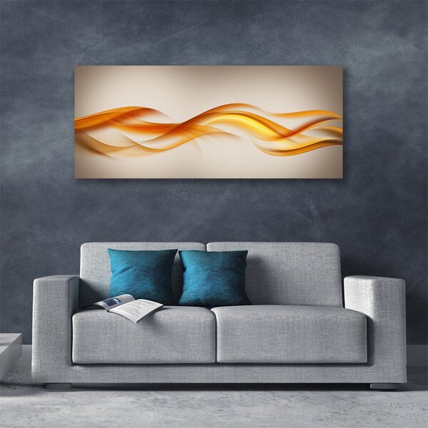 Tablou pe panza canvas Abstract Art Galben Gri