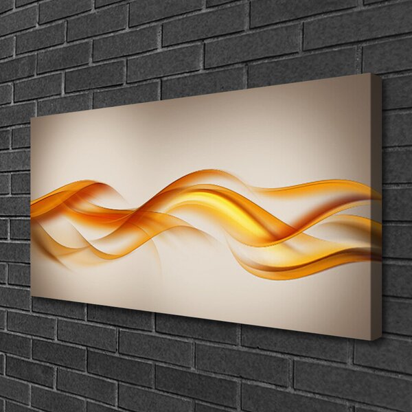 Tablou pe panza canvas Abstract Art Galben Gri