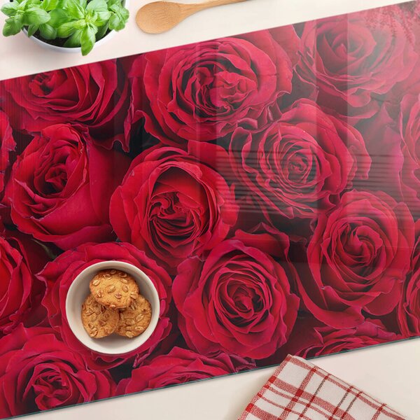 Tocător de bucătărie Trandafiri roșii