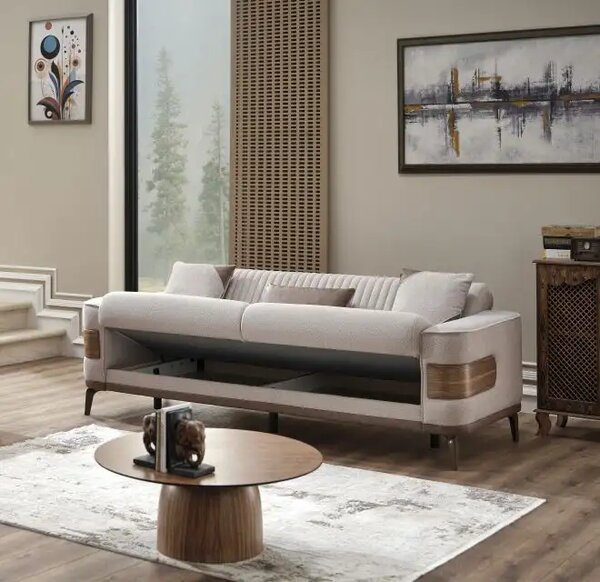Canapea extensibila 3 locuri New Wood