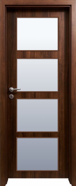 Usa HDF cu toc reglabil din MDF PAL - Colectia QUADRAT 4.1 - Culoare Nuc