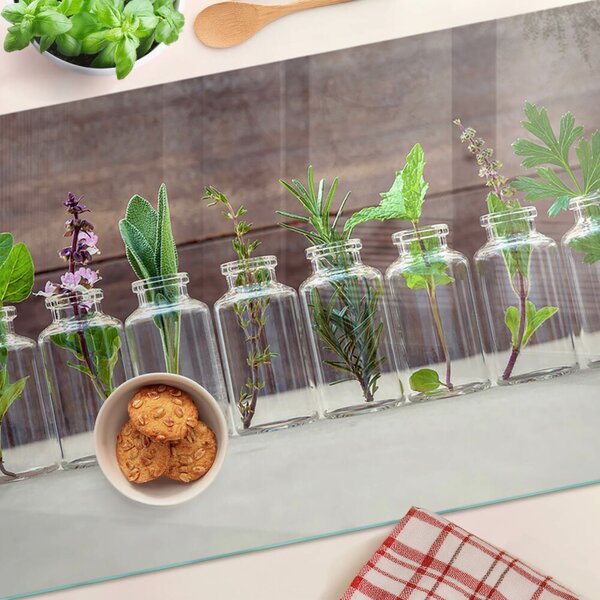 Tocător din sticlă Plante în sticle