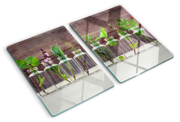 Tocător din sticlă Plante în sticle