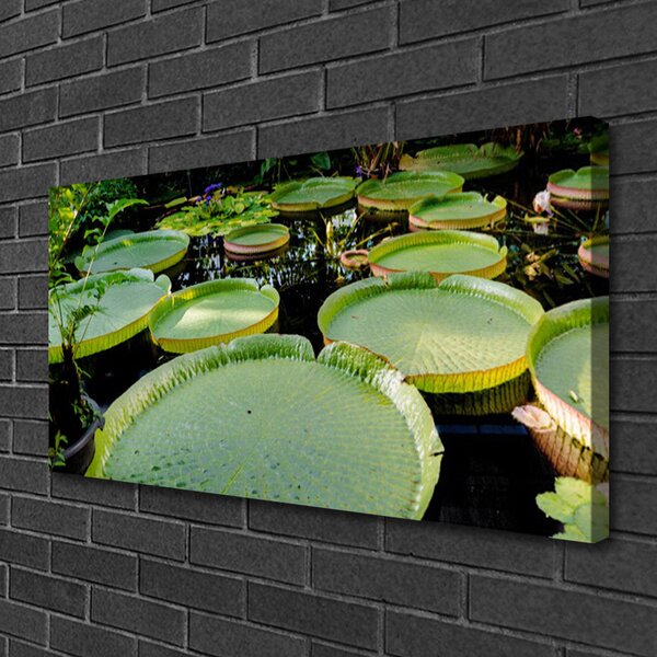 Tablou pe panza canvas Abstract Art Verde Negru