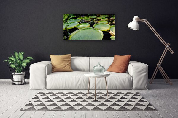 Tablou pe panza canvas Abstract Art Verde Negru