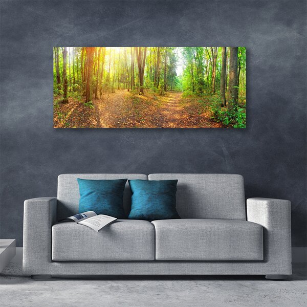 Tablou pe panza canvas Natural Pădurea Verde Maro