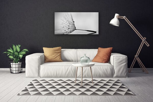 Tablou pe panza canvas Păpădie Floral Gray