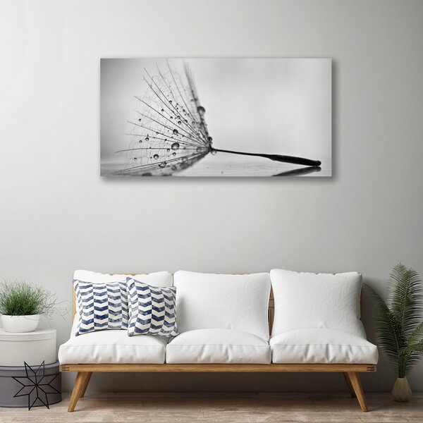 Tablou pe panza canvas Păpădie Floral Gray