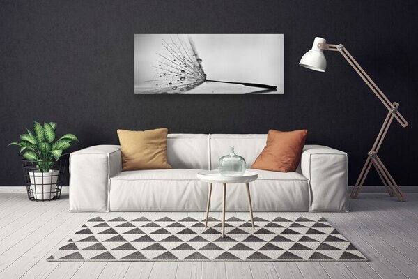 Tablou pe panza canvas Păpădie Floral Gray