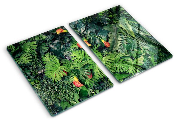 Tocător sticlă Junglă tropicală cu flori