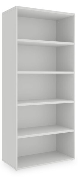 Dulap înalt SimpleOffice 80 x 40 x 180 cm, alb