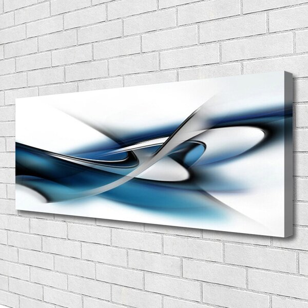 Tablou pe panza canvas Abstract Art Gri Albastru Alb