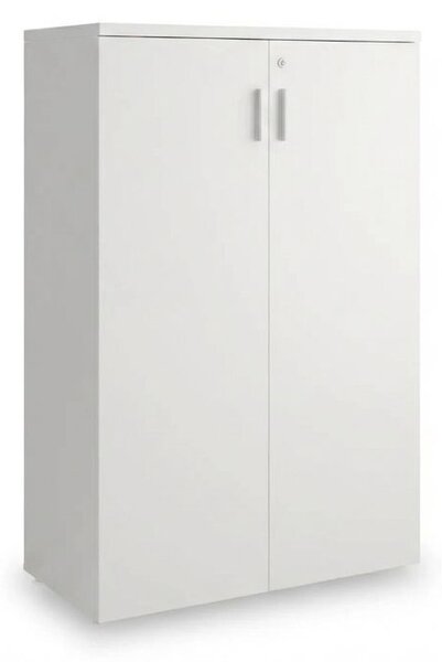 Dulap mediu SimpleOffice 80 x 40 x 120 cm, alb