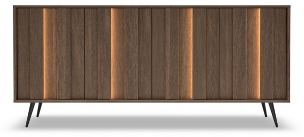 Comodă Flaro 183 cm cu iluminare - stejar Dunin