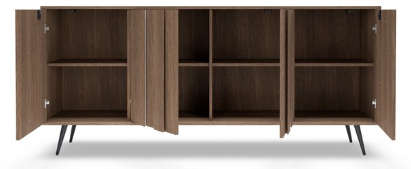 Comodă Flaro 183 cm cu iluminare - stejar Dunin