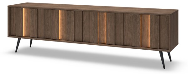 Comodă TV Flaro 184 cm cu iluminare - stejar dunin