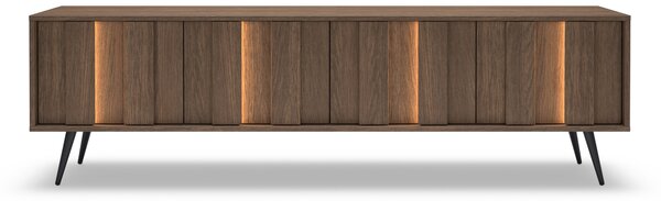 Comodă TV Flaro 184 cm cu iluminare - stejar dunin