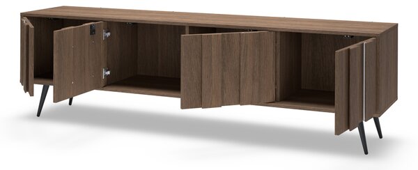Comodă TV Flaro 184 cm cu iluminare - stejar dunin
