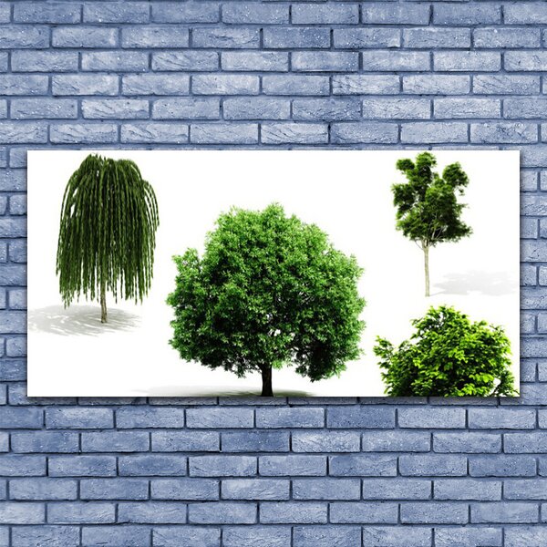 Tablou pe panza canvas Copaci Natura Brun Verde