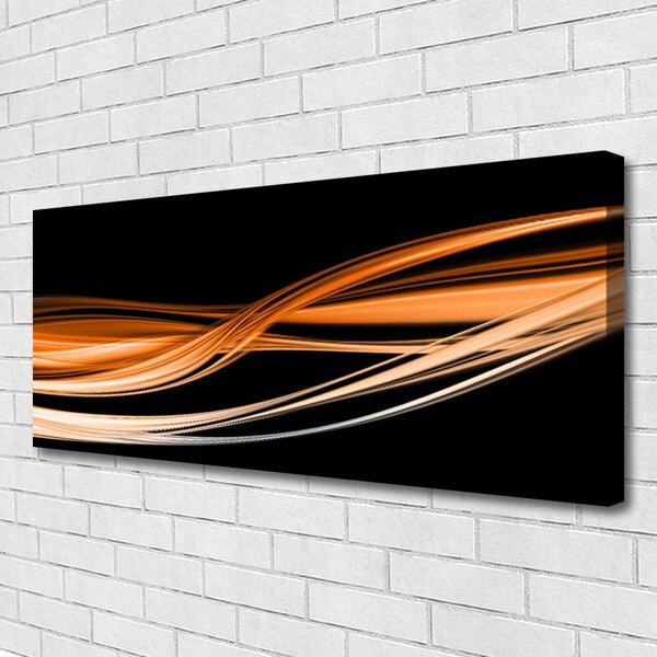Tablou pe panza canvas Abstract Art Galben Negru