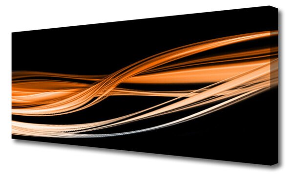 Tablou pe panza canvas Abstract Art Galben Negru