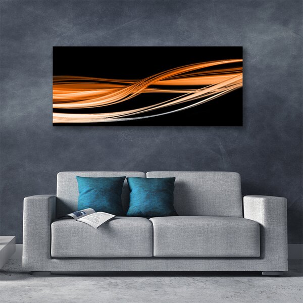 Tablou pe panza canvas Abstract Art Galben Negru