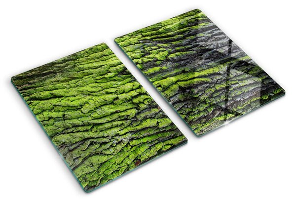 Tocător de bucătărie Scoarță de copac verde