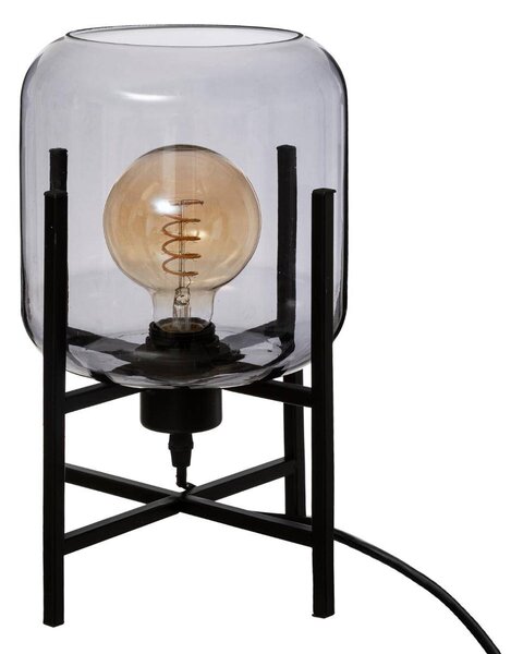 Lampa de masa ROB din sticla fumurie, 34 cm