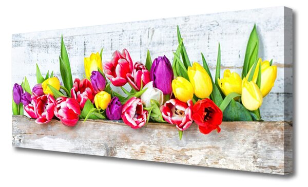 Tablou pe panza canvas Lalele Floral Multi