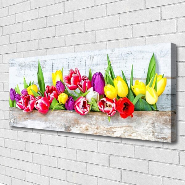 Tablou pe panza canvas Lalele Floral Multi