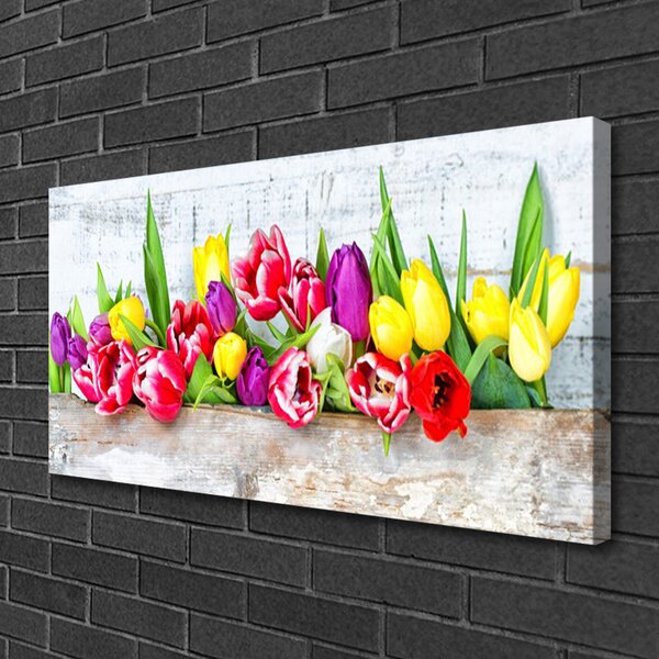 Tablou pe panza canvas Lalele Floral Multi