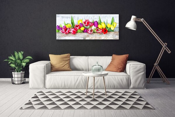 Tablou pe panza canvas Lalele Floral Multi