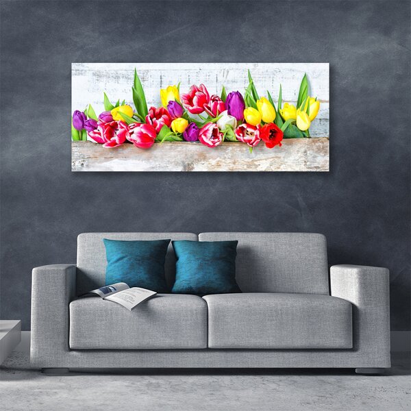 Tablou pe panza canvas Lalele Floral Multi