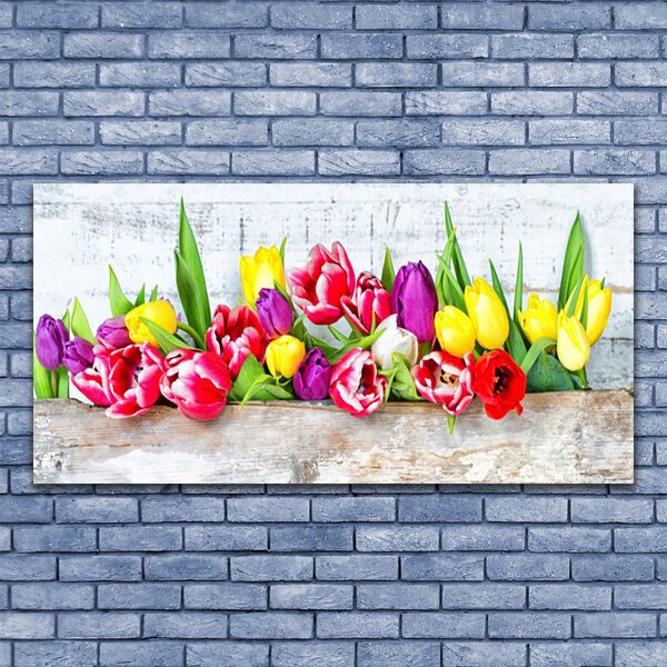 Tablou pe panza canvas Lalele Floral Multi