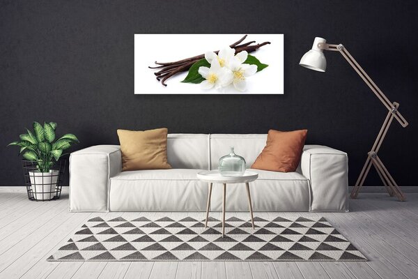 Tablou pe panza canvas Vanilie Floral Maro Verde Alb