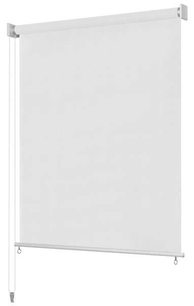 Jaluzea tip rulou de exterior, 100 x 140 cm, alb