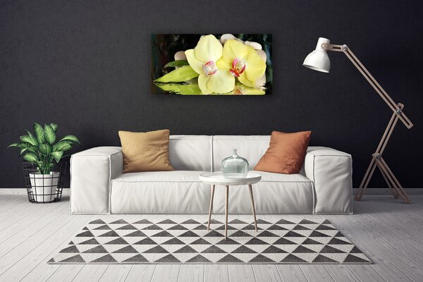 Tablou pe panza canvas Petal Floral Verde