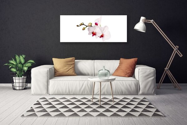 Tablou pe panza canvas Flori Floral Roz Alb