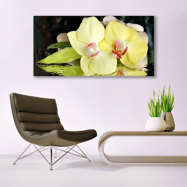 Tablou pe panza canvas Petal Floral Verde