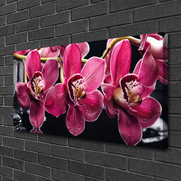 Tablou pe panza canvas Flori Floral Roșu