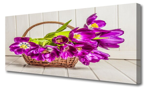 Tablou pe panza canvas Flori roz Floral