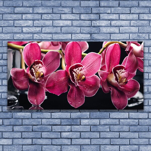 Tablou pe panza canvas Flori Floral Roșu