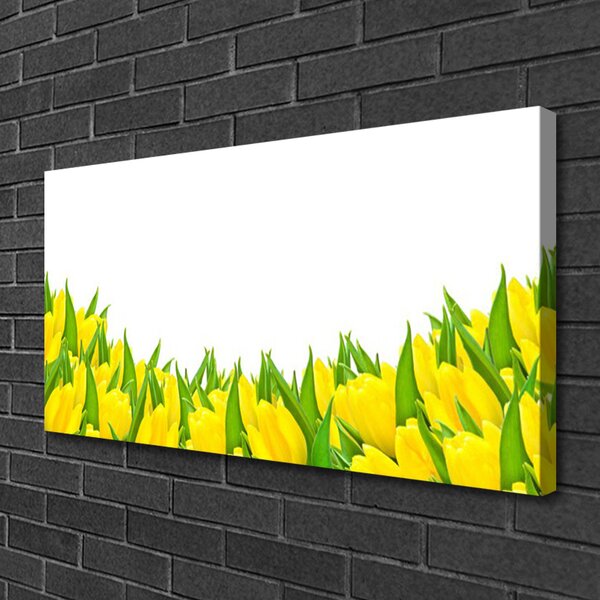 Tablou pe panza canvas Flori Floral Galben