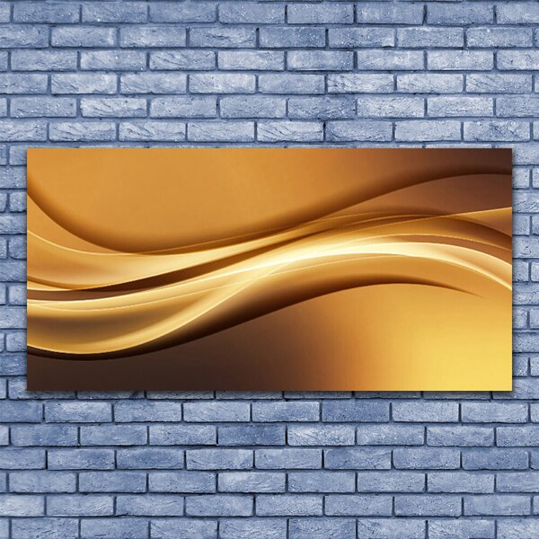 Tablou pe panza canvas Abstract Art Galben Negru