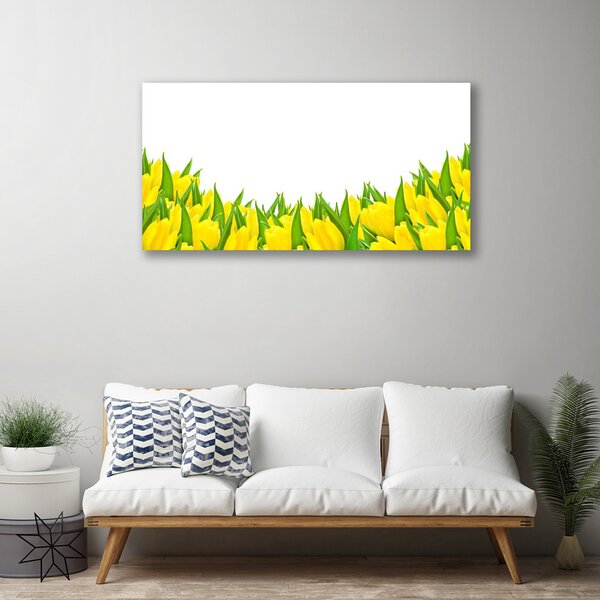 Tablou pe panza canvas Flori Floral Galben