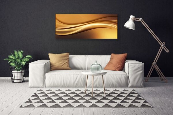 Tablou pe panza canvas Abstract Art Galben Negru