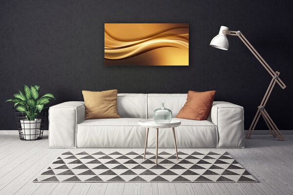 Tablou pe panza canvas Abstract Art Galben Negru