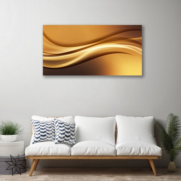 Tablou pe panza canvas Abstract Art Galben Negru